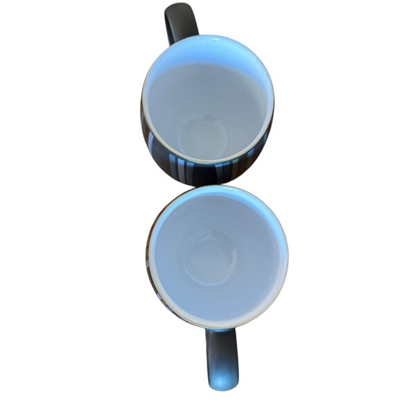 Denby-Langley Jet Stripes Pattern Mugs Set 2 Discontinued Replacements Additions - Picture 15 of 16